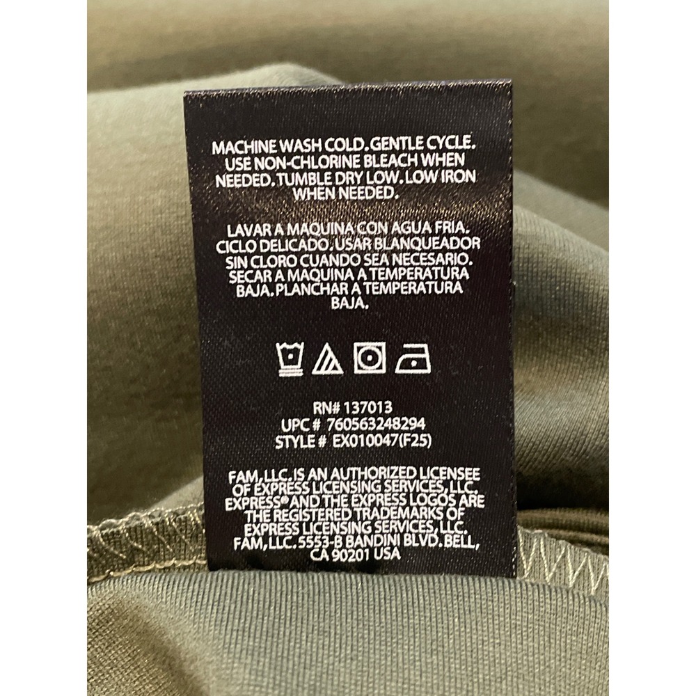 Express Ponte Pant Women Size M Olive Green High Rise Slim Tapered Leggings New - Picture 14 of 14